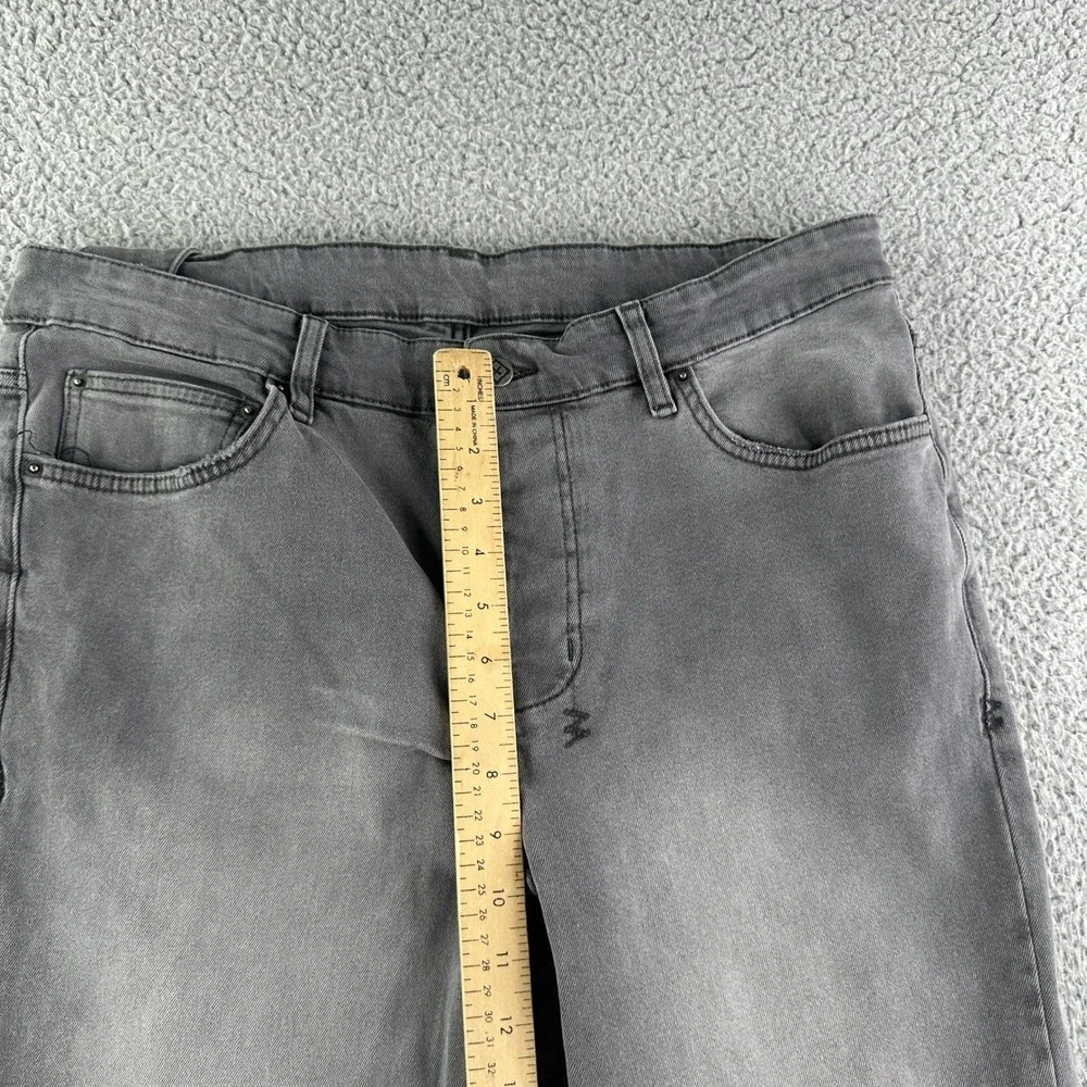 Ksubi Chitch‎ Slim Fit Jeans 35 Faded Black Gray Denim Button Fly KDFMA19858.BLK